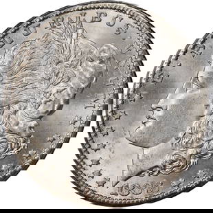 1883-CC Morgan Silver Dollar PCGS MS65 Uncirculated Strong Eye Appeal: 1883-CC Morgan Silver Dollar PCGS MS65 Uncirculated Strong Eye Appeal This 1883-CC Morgan Silver Dollar is certified by PCGS with a grade of MS65, indicating an uncirculated condition. The coin, struc