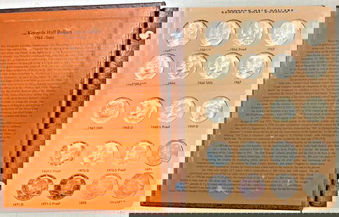 Kennedy Half Dollar Silver Coin Set 1964-2012 Uncirculated Dansco Album: Kennedy Half Dollar Silver Coin Set 1964-2012 Uncirculated Dansco Album This listing features a complete set of Kennedy Half Dollars from 1964 to 2012, presented in a Dansco album. Each coin is uncirc