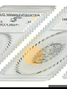 1885-S $5 Liberty Head MS65+ PCGS Certified Gold Coin: 1885-S $5 Liberty Head MS65+ PCGS Certified Gold Coin This stunning 1885-S $5 Liberty Head coin is certified by PCGS with a grade of MS65+, making it a highly lustrous gem uncirculated Half Eagle. It