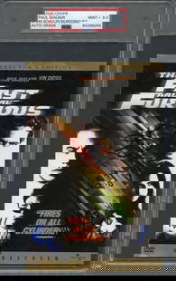 Paul Walker Signed Fast & Furious DVD Cover PSA/DNA Grade 10 Autograph: Paul Walker Signed Fast & Furious DVD Cover PSA/DNA Grade 10 Autograph This is a highly sought-after DVD cover from the Fast & Furious franchise, personally signed by Paul Walker, Matt Schulze, and Mi