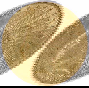 1910 $10 Gold Indian Coin AU Uncertified by Augustus Saint Gaudens: 1910 $10 Gold Indian Coin AU Uncertified by Augustus Saint Gaudens This 1910 $10 Gold Indian coin showcases a stunning design by Augustus Saint Gaudens, reflecting the artistry of early 20th-century A