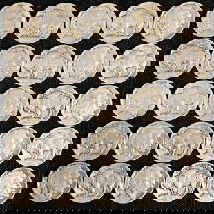 1913 Type 1 Buffalo Nickel Lot of 25 Circulated Coins: 1913 Type 1 Buffalo Nickel Lot of 25 Circulated Coins This bulk lot features twenty-five 1913 Type 1 Buffalo Nickels, showcasing a weak or partial date. Each nickel is composed of nickel and is in cir