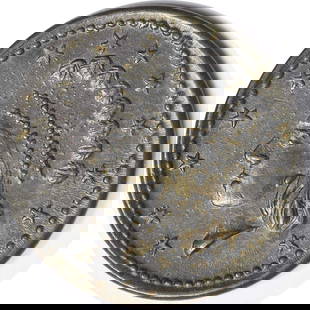 1863 Civil War Token Indian Princess Uncirculated Patriotic Collectible: 1863 Civil War Token Indian Princess Uncirculated Patriotic Collectible This 1863 Civil War Token features the Indian Princess design, embodying a piece of American history. It is classified as Uncirc