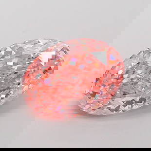 Loose Diamond - OVAL 2.59ct Fancy Vivid Pink VVS2: Loose Diamond - OVAL 2.59ct Fancy Vivid Pink VVS2 Source: This is a real non-mined Diamond that has been grown in a lab Shape: OVAL Carats: 2.59 Color: Fancy Vivid Pink Certification: IGI Video: