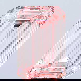 Loose Diamond - EMERALD 10.03ct Fancy Intense Pink VS1: Loose Diamond - EMERALD 10.03ct Fancy Intense Pink VS1 Source: This is a real non-mined Diamond that has been grown in a lab Shape: EMERALD Carats: 10.03 Color: Fancy Intense Pink Certification: IGI V