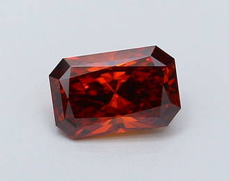 Loose Diamond - RADIANT 0.92ct Fancy Deep Orange VS1