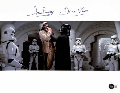 David Prowse Signed Darth Vader 11x14 Photo Beckett Authenticated: David Prowse Signed Darth Vader 11x14 Photo Beckett Authenticated This stunning 11x14 color photograph features an iconic image of Darth Vader, beautifully signed by actor David Prowse, who portrayed