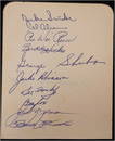 Jackie Robinson Pee Wee Reese Signed Index Card 1940s Dodgers JSA