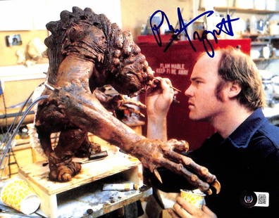 Phil Tippett Signed 8x10 Star Wars Rancor Photo Beckett Certified: Phil Tippett Signed 8x10 Star Wars Rancor Photo Beckett Certified This autographed 8x10 color photograph features the signature of Phil Tippett, renowned ILM special effects artist known for his work