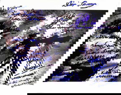 Star Wars ESB Multi-Signed 8x10 Snowtrooper Photo by 12 with Beckett LOA: Star Wars ESB Multi-Signed 8x10 Snowtrooper Photo by 12 with Beckett LOA This stunning 8x10 photograph features autographs from 12 individuals who portrayed Imperial Snowtroopers in 'Star Wars ESB.' E
