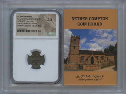 Constantinian BI Nummus cAD 330-340 NGC AU50 Ancient Roman Coin: Constantinian BI Nummus cAD 330-340 NGC AU50 Ancient Roman Coin This ancient Roman coin, known as a Constantinian BI Nummus, dates back to cAD 330-340. It has been certified by NGC with a grade of AU5