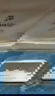 Franklin Mint Skyward Cruise Ship 1000 Grain Sterling Silver Ingot in Case: Franklin Mint Skyward Cruise Ship 1000 Grain Sterling Silver Ingot in Case This Franklin Mint MS Skyward Cruise Ship ingot is crafted from 1000 grain sterling silver and comes in a protective case. It