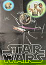 Vintage 1977 Star Wars Poster Signed by 5 Cast Members Beckett LOA