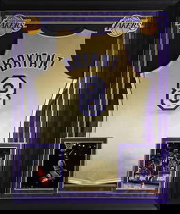 Kobe Bryant Signed Mitchell & Ness Framed Jersey PSA/DNA 1996-2016 Lakers: Kobe Bryant Signed Mitchell & Ness Framed Jersey PSA/DNA 1996-2016 Lakers Celebrate the legacy of Kobe Bryant with this autographed Mitchell & Ness 1996-2016 Hall of Fame Hardwood Classics Framed Jers