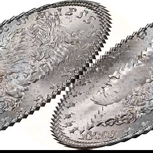 1883-P Morgan Silver Dollar PCGS MS64 Uncirculated Silver Coin: 1883-P Morgan Silver Dollar PCGS MS64 Uncirculated Silver Coin This stunning 1883-P Morgan Silver Dollar boasts a PCGS certification with a remarkable MS64 grade, reflecting its uncirculated condition