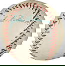 Jackie Robinson Signed Baseball PSA DNA COA Brooklyn Dodgers 1950s