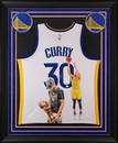 Stephen Curry Signed Hand Painted Nike Framed Jersey JSA COA 36.5x44.5