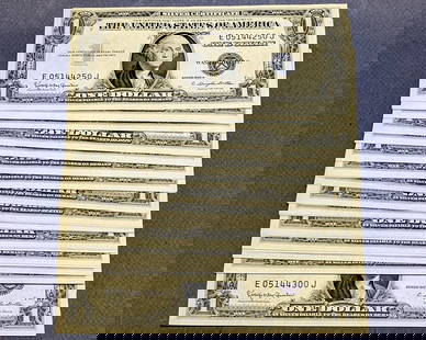 1935-H $1 Silver Certificate Choice Uncirculated Lot E-J Block: 1935-H $1 Silver Certificate Choice Uncirculated Lot E-J Block This is a 1935-H $1 Silver Certificate, graded as Choice Uncirculated (CU). As an uncirculated note, it has retained its pristine quality
