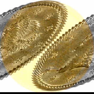 1851 $1 Gold Type 1 Coin by Longacre AU Uncertified: 1851 $1 Gold Type 1 Coin by Longacre AU Uncertified This 1851 $1 Gold Type 1 coin is a remarkable piece of history, featuring a design by James Barton Longacre. The coin is classified as AU grade and