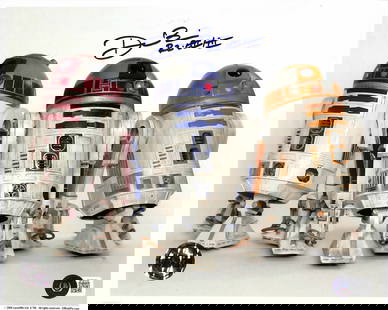 Don Bies Signed Star Wars R2-D2 8x10 Photo Beckett Certified: Don Bies Signed Star Wars R2-D2 8x10 Photo Beckett Certified This autographed 8x10 photograph features Don Bies, known for his work with ILM on the Star Wars Prequels and special editions. The photo i