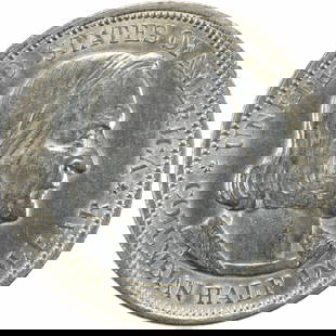 1892 Columbian Commemorative Silver Half Dollar Choice BU Uncertified: 1892 Columbian Commemorative Silver Half Dollar Choice BU Uncertified This Columbian Commemorative Silver Half Dollar from 1892 is an uncirculated piece graded as Choice BU. It features a commemorativ