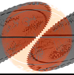 1992 USA Dream Team Signed Basketball Michael Jordan 13 Signatures BAS: 1992 USA Dream Team Signed Basketball Michael Jordan 13 Signatures BAS Celebrate basketball history with this authentic 1992 USA Men's Olympic Basketball signed by 13 members of the legendary "Dream T
