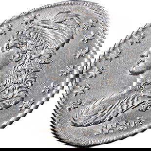 1834 Bust Half Dollar Small Date Silver AU/BU Details: 1834 Bust Half Dollar Small Date Silver AU/BU Details This 1834 Bust Half Dollar features a Small Date and Small Letters, showcasing a blend of historic craftsmanship and fine detail. Graded as AU/BU