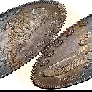 1834 Bust Half Dollar Small Date Small Letters Silver Coin: 1834 Bust Half Dollar Small Date Small Letters Silver Coin This 1834 Bust Half Dollar features the 'Small Date Small Letters' variety and is graded as having Nice AU Details. Made of silver, this hist