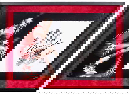 Michael Jordan Signed Tegata Handprint Framed Display 21.5 x 29 UDA COA: Michael Jordan Signed Tegata Handprint Framed Display 21.5 x 29 UDA COA This exceptional framed display features a unique tegata handprint signed by basketball legend Michael Jordan, authenticated by