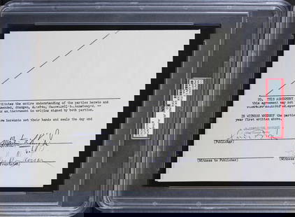 Martin Luther King Jr. Signed 7x8.5 Contract Excerpt PSA/DNA Authenticated: Martin Luther King Jr. Signed 7x8.5 Contract Excerpt PSA/DNA Authenticated This is an authentic signed excerpt of a contract for Italian publishing rights to Martin Luther King Jr.'s book "Why We Can'