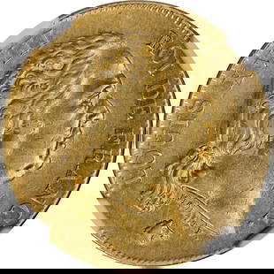 1818 W France Gold 40 Franc Coin NGC AU53 Certification: 1818 W France Gold 40 Franc Coin NGC AU53 Certification This 1818 W France Gold 40 Franc coin features a beautiful gold composition, certified by NGC with a grade of AU53, indicating its excellent con