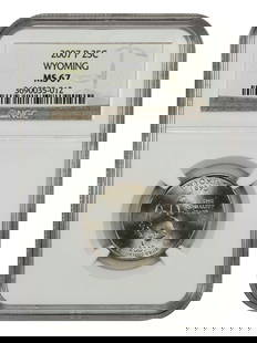 2007-P Wyoming 25C NGC MS67 Washington State Quarter: 2007-P Wyoming 25C NGC MS67 Washington State Quarter This 2007-P 25C Wyoming quarter is certified by NGC with a remarkable grade of MS67, indicating its uncirculated condition. Struck at the Philadelp