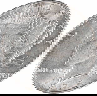 1935-S Peace Silver Dollar $1 by Anthony de Francisci AU Uncertified: 1935-S Peace Silver Dollar $1 by Anthony de Francisci AU Uncertified This 1935-S Peace Silver Dollar is a remarkable piece of numismatic history. It features a striking design by Anthony de Francisci