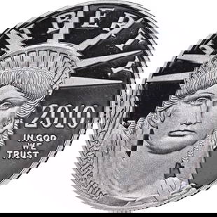 2010-W Platinum American Eagle $100 Coin NGC PF69 UCAM Struck Thru Error: 2010-W Platinum American Eagle $100 Coin NGC PF69 UCAM Struck Thru Error This 2010-W Platinum American Eagle $100 coin is a remarkable collector's item, featuring an obverse struck through error. Cert