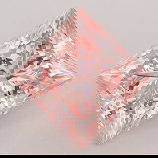 Loose Diamond - PRINCESS 1.29ct Fancy Intense Pink VS1: Loose Diamond - PRINCESS 1.29ct Fancy Intense Pink VS1 Source: This is a real non-mined Diamond that has been grown in a lab Shape: PRINCESS Carats: 1.29 Color: Fancy Intense Pink Certification: IGI V