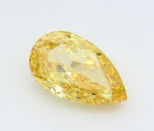 Loose Diamond - PEAR 3.04ct Fancy Vivid Yellow VS1