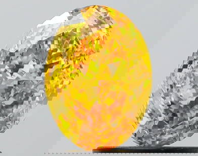 Loose Diamond - OVAL 1.5ct Fancy Vivid Yellow VS1: Loose Diamond - OVAL 1.5ct Fancy Vivid Yellow VS1 Source: This is a real non-mined Diamond that has been grown in a lab Shape: OVAL Carats: 1.5 Color: Fancy Vivid Yellow Certification: IGI Video:
