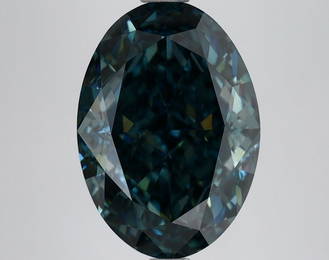 Loose Diamond - OVAL 5.59ct Fancy Deep Blue VS1