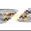 18K White Gold Fancy Yellow Diamond Ring 120 Diamonds VVS Clarity