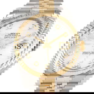 Rolex Datejust 116233NG Men's Automatic Watch Mother of Pearl Diamond Dial: Rolex Datejust 116233NG Men's Automatic Watch Mother of Pearl Diamond Dial This Rolex Datejust 116233NG is a classic men's wristwatch that combines elegance with functionality. Featuring a stunning mo