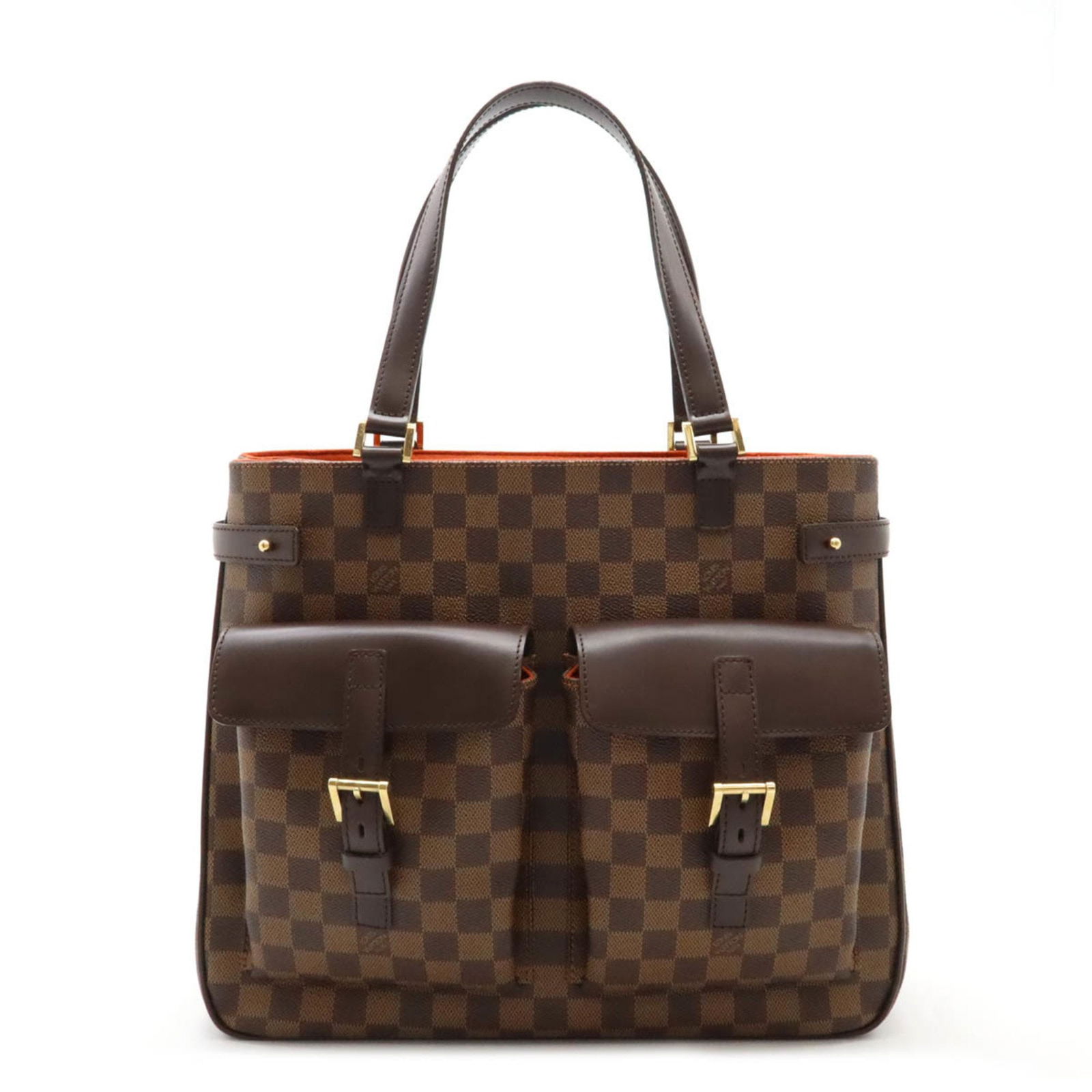 Louis Vuitton Damier Uzes Tote Bag PVC Brown Shoulder Bag N51128: Louis Vuitton Damier Uzes Tote Bag PVC Brown Shoulder Bag N51128 Elevate your accessories collection with the Louis Vuitton Damier Uzes Tote Bag. This stylish shoulder bag features the iconic Damier p
