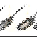 Vintage 1950s Victorian Rose Cut Diamond Drop Earrings in Gold and Silver