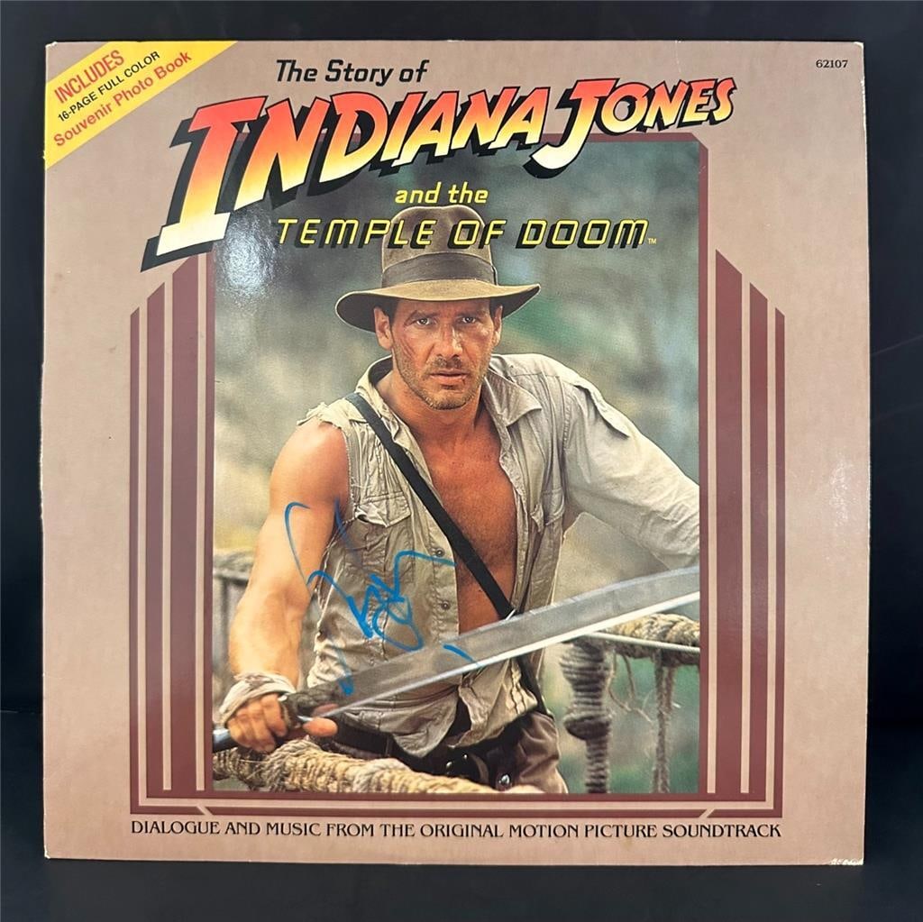 Harrison Ford Signed Indiana Jones Laserdisc Cover Beckett Authenticated: Harrison Ford Signed Indiana Jones Laserdisc Cover Beckett Authenticated This is an original Laserdisc cover of the movie Indiana Jones, signed by the iconic actor Harrison Ford. The autograph is auth