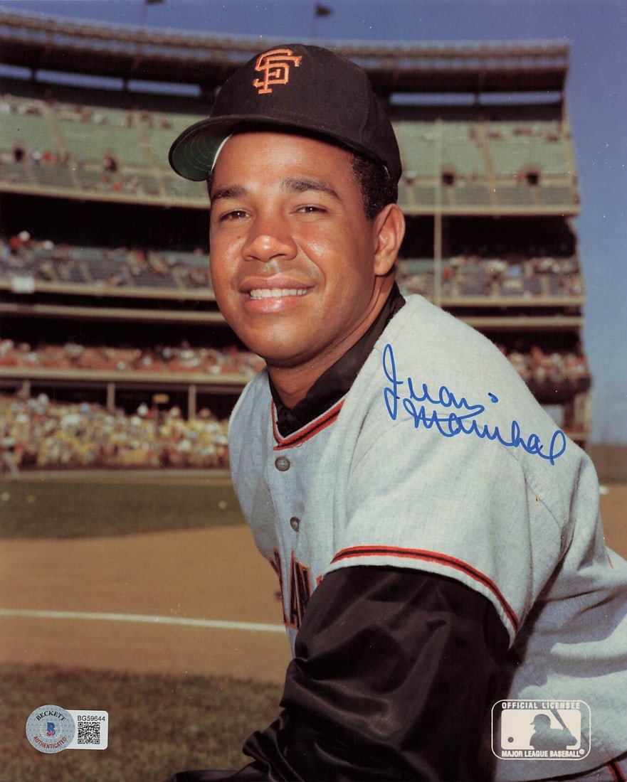 Juan Marichal Signed 8x10 Photo San Francisco Giants: Juan Marichal Signed 8x10 Photo San Francisco Giants Capture a piece of baseball history with this authentic signed 8x10 photo of Juan Marichal, the legendary pitcher for the San Francisco Giants. Thi