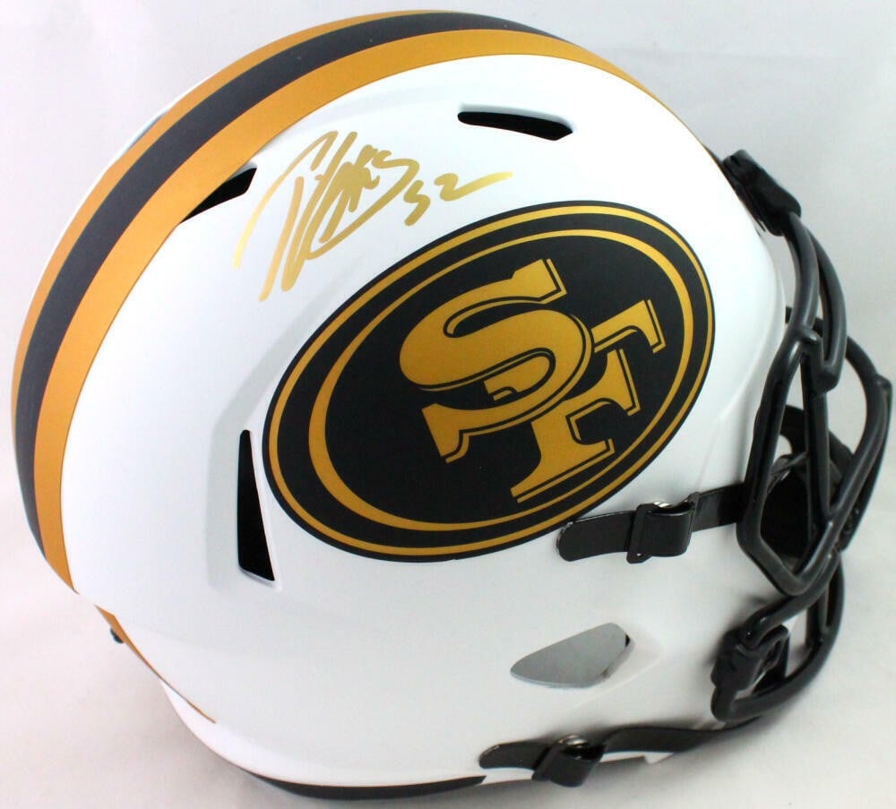 Patrick Willis Signed 49ers Lunar Speed Full Size Helmet Beckett Authenticated: Patrick Willis Signed 49ers Lunar Speed Full Size Helmet Beckett Authenticated This exceptional Patrick Willis autographed full size helmet is a must-have for any San Francisco 49ers fan. Crafted by R