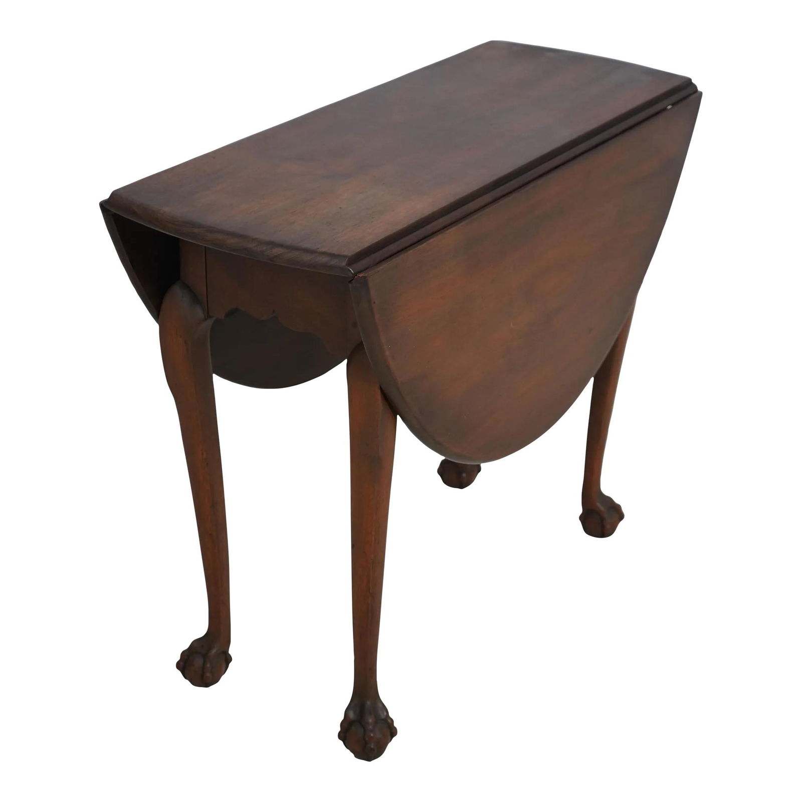 Kittinger CW-134 Chippendale Dropleaf Table with Ball & Claw Feet 14w x 33.5d x 27h: Kittinger CW-134 Chippendale Dropleaf Table with Ball & Claw Feet 14w x 33.5d x 27h This exquisite Kittinger CW-134 Colonial Williamsburg Dropleaf Table showcases a classic Chippendale design with ele