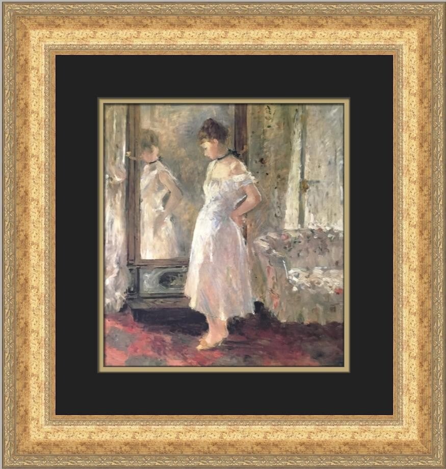 Berthe Morisot Psyche Custom Framed Print 1987 Expressionism Art: Berthe Morisot Psyche Custom Framed Print 1987 Expressionism Art This exquisite custom framed print titled 'Psyche' by Berthe Morisot captures the essence of Expressionism, Impressionism, and Realism.