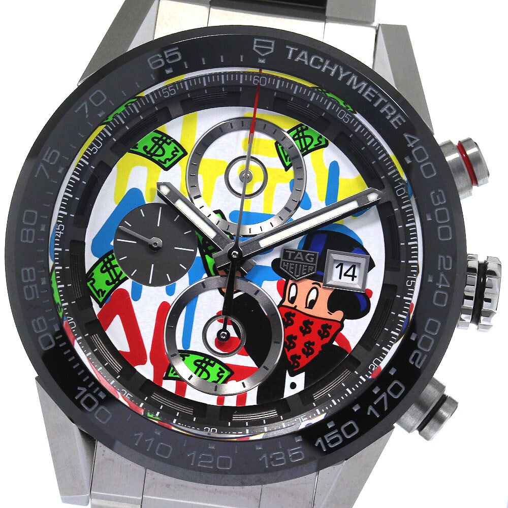 TAG HEUER Carrera Heuer 01 1 Alec Monopoly Special Men's Watch 44mm Multicolor Dial: TAG HEUER Carrera Heuer 01 1 Alec Monopoly Special Men's Watch 44mm Multicolor Dial Experience the elegance of the TAG HEUER Carrera Heuer 01 1 Alec Monopoly Special Men's Watch. This exquisite wristw