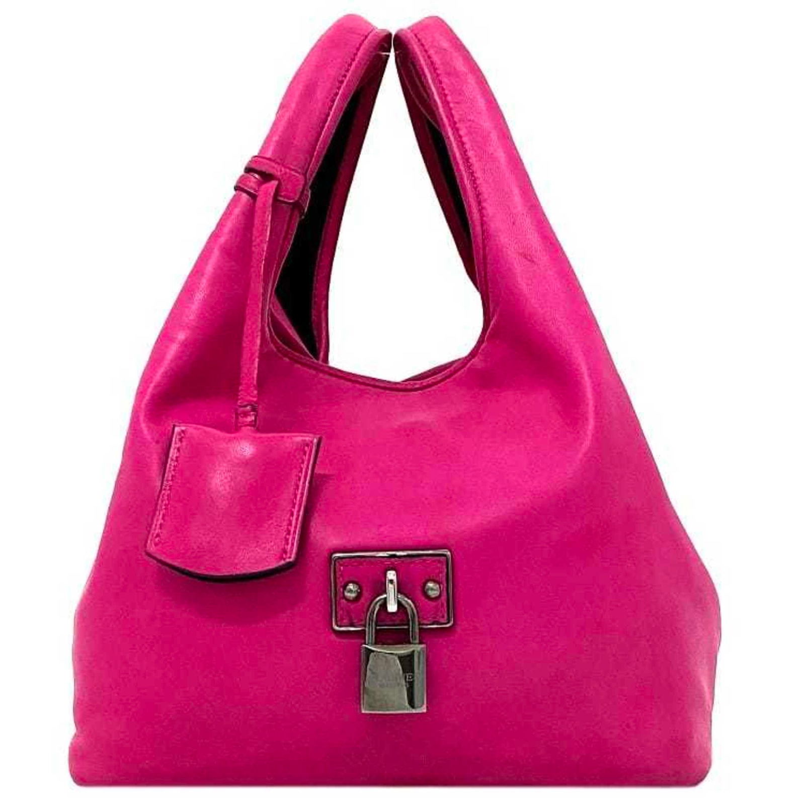 Loewe Nappa Aire Pink Silver Leather Handbag 21cm x 22cm x 15cm: Loewe Nappa Aire Pink Silver Leather Handbag 21cm x 22cm x 15cm This stylish Loewe handbag from the Nappa Aire line showcases a blend of pink and silver leather, perfect for the modern woman. Designed