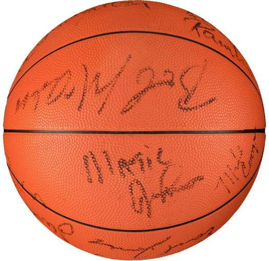 1980's Phoenix Suns Team Signed Basketball